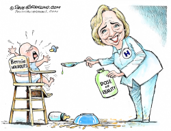 HILLARY AND BERNIE HOLDOUTS by Dave Granlund