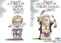 CAMPAIGN FIRSTS by Pat Bagley