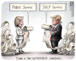 EXPERIENCED CANDIDATES by Adam Zyglis