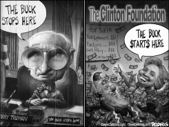 BUCK STARTS HERE HILLARY CLINTON by Sean Delonas