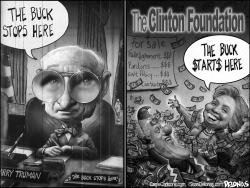 BUCK STARTS HERE HILLARY CLINTON by Sean Delonas