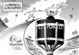 FLAMA OLIMPICA by Nate Beeler