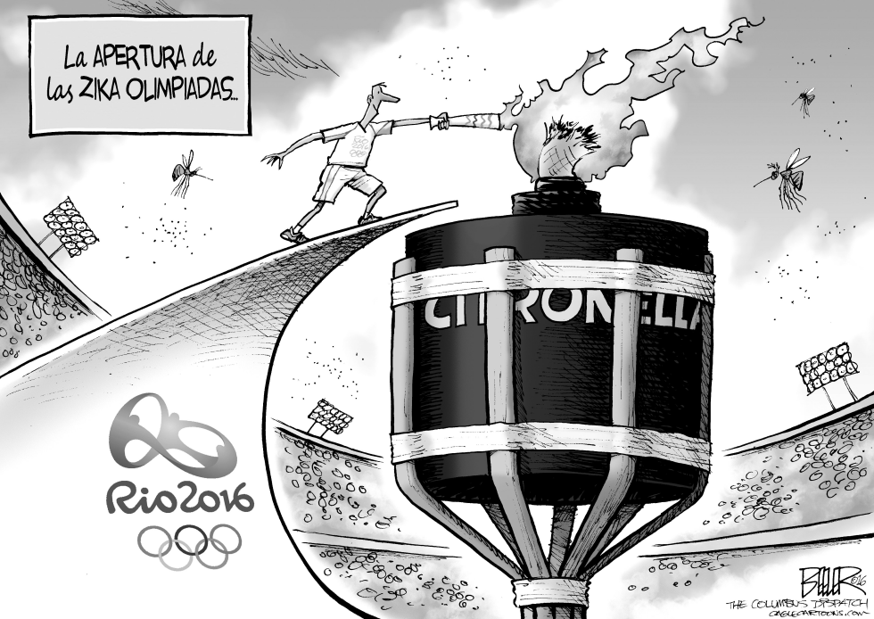  FLAMA OLIMPICA by Nate Beeler