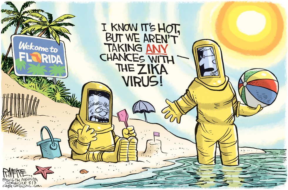  ZIKA IN FLA by Rick McKee