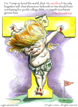 GOSPEL ACCORDING TO TRUMP  by Taylor Jones