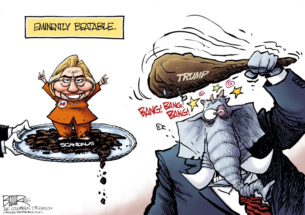  BEATABLE HILLARY by Nate Beeler