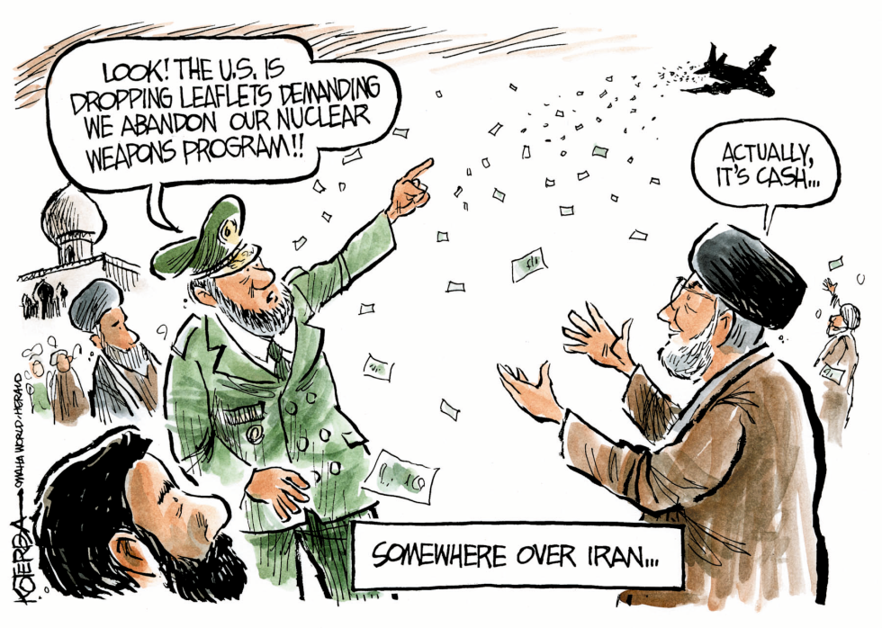  SOMEWHERE OVER IRAN by Jeff Koterba