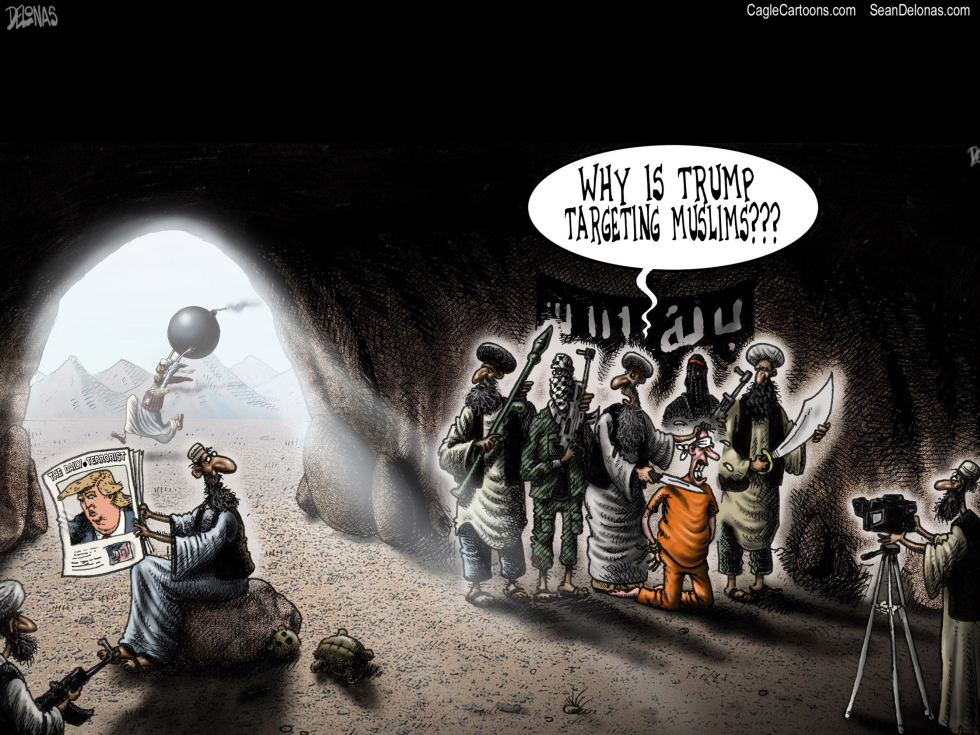  TRUMP IMMIGRATION MUSLIMS by Sean Delonas