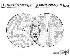 DIAGRAMA DE VENN DE CLINTON by Adam Zyglis