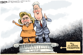 CLINTON FOUNDATION by Rick McKee