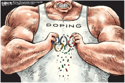 OLYMPIC DOPING by Rick McKee