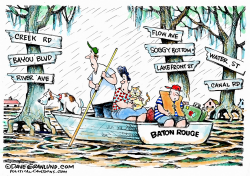 BATON ROUGE UNDER WATER by Dave Granlund