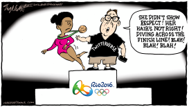 GABBY DOUGLAS by Bob Englehart