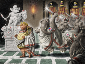 GOP SUPPORT FOR CAESAR TRUMP ELECTION  by Sean Delonas