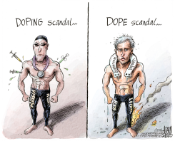 LYIN' LOCHTE by Adam Zyglis