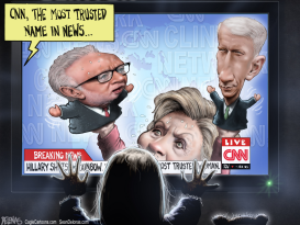 CNN HILLARY BLITZER COOPER  by Sean Delonas