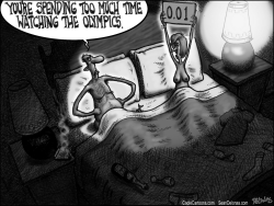 PREVIOUS OLYMPIC CARTOON SEX SCORING GREYSCALE by Sean Delonas