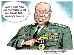 POWELL AND HILLARY EMAILS by Dave Granlund