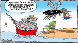 CONGRESS ON VACATION by Bob Englehart