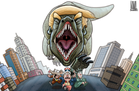 TRUMP GODZILLA by Luojie