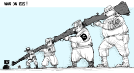 WAR ON ISIS by Emad Hajjaj