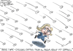 HILLARY'S SNIPER by Pat Bagley