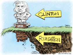 CLINTON FOUNDATION by Daryl Cagle