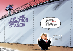 TWEAKING THE WALL by Nate Beeler