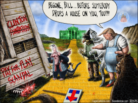 SCANDAL CLINTON FOUNDATION WIZARD OF OZ  by Sean Delonas