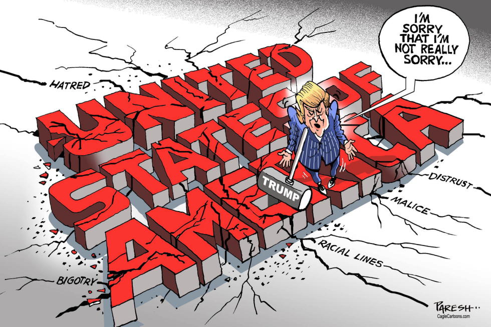  TRUMP SAYS SORRY by Paresh Nath