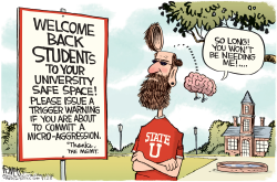 BRAINLESS UNIVERSITIES by Rick McKee