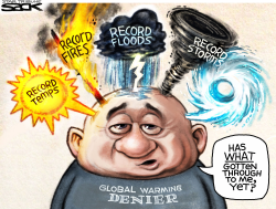 GLOBAL WARNING DENIER by Steve Sack