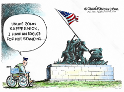 KAEPERNICK NOT STANDING by Dave Granlund