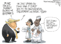 NON-RACIST TRUMP by Pat Bagley