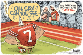 KAEPERNICK SITS by Rick McKee