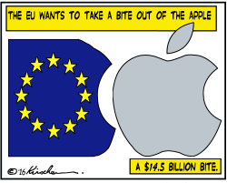 EU WANTS A BITE OF THE APPLE by Yaakov Kirschen