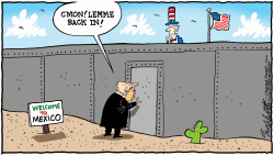 TRUMP TO MEXICO by Bob Englehart