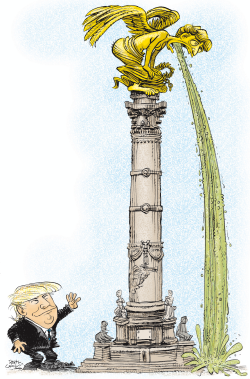 TRUMP VISITS MEXICO by Daryl Cagle