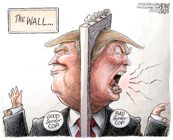 TRUMP ON IMMIGRATION by Adam Zyglis