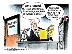 SCHOOLS AND DRESS CODES by Dave Granlund