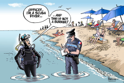 FRENCH BURKINI ISSUE by Paresh Nath