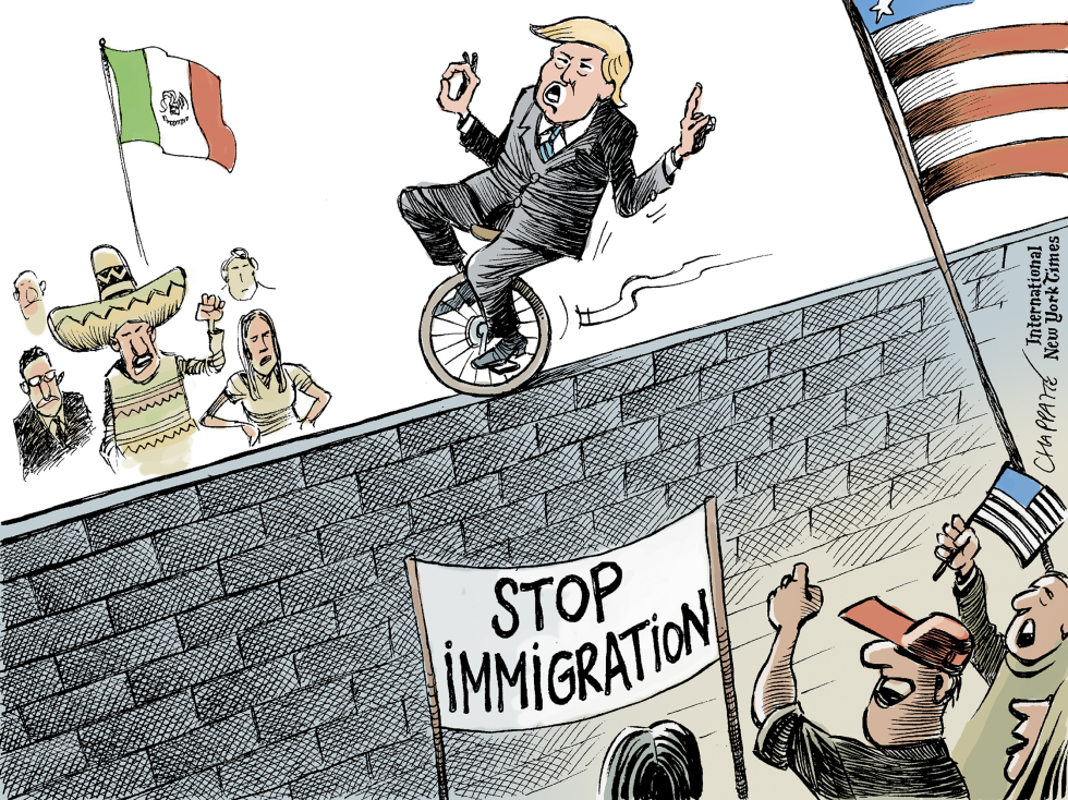  TRUMP'S IMMIGRATION POLICY by Patrick Chappatte