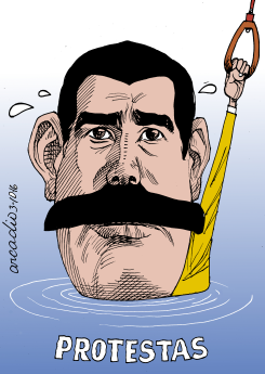 LAS PROTESTAS Y MADURO by Arcadio Esquivel