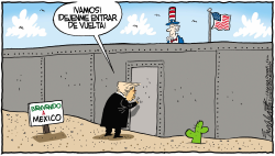 TRUMP EN MEXICO  by Bob Englehart