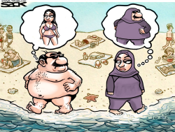 BURKINI BEACH by Steve Sack