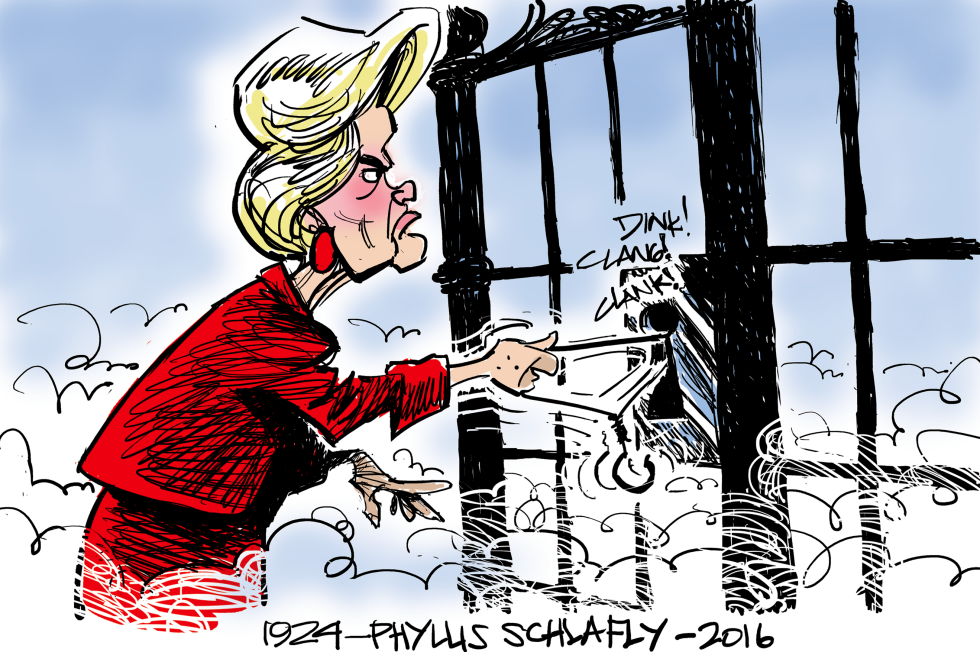  PHYLLIS SCHLAFLY -RIP by Milt Priggee