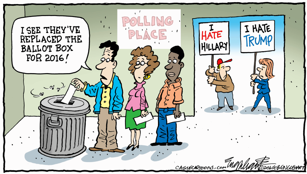  POLLING PLACE by Bob Englehart