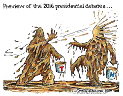 TRUMP HILLARY DEBATES by Dave Granlund