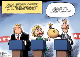 DEBATE ACCESS by Nate Beeler