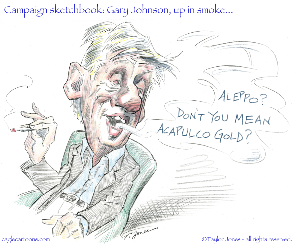  GARY JOHNSON - UP IN SMOKE by Taylor Jones